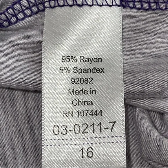 JESSICA LONDON PURPLE CHIC OFFICE MAXI WRAP DRESS 16 - Picture 3 of 3